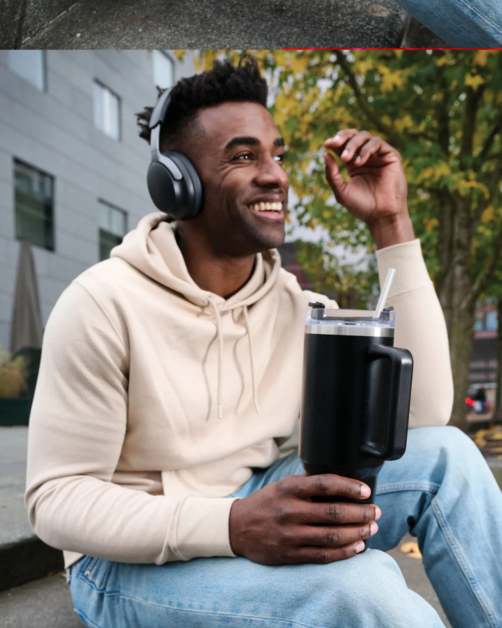 Mug 1.2L Edelstahl recycelt Peakflow zum Personalisieren - 2