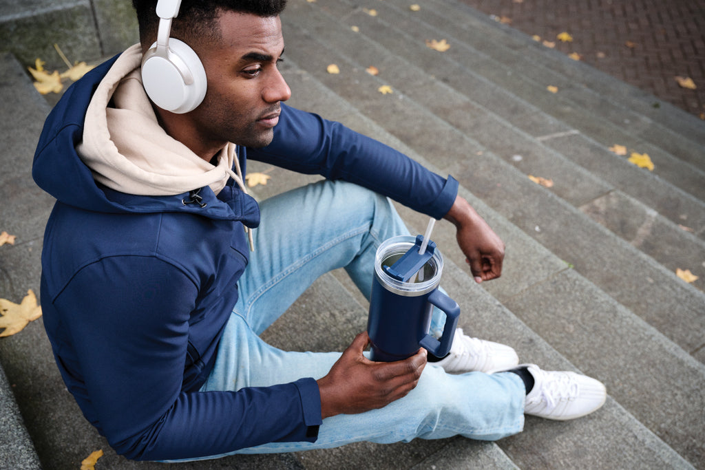Mug 1.2L Edelstahl recycelt Peakflow zum Personalisieren - 18