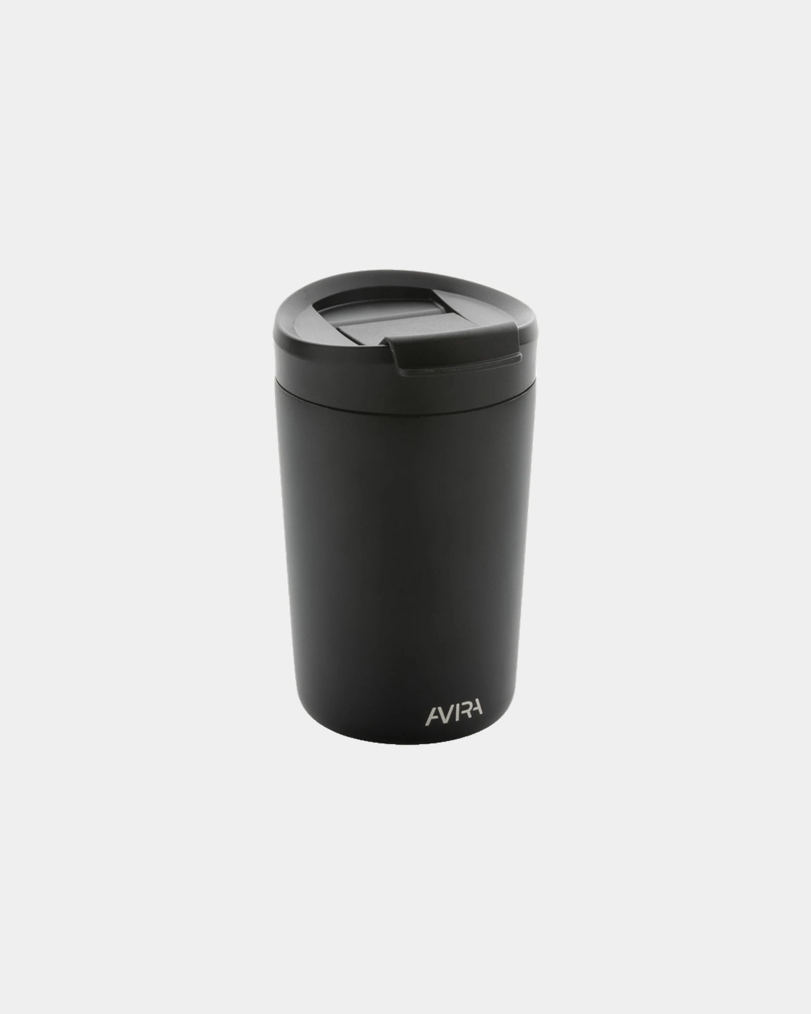 Mug 300ml Edelstahl recycelt Avira zum Personalisieren - Schwarz