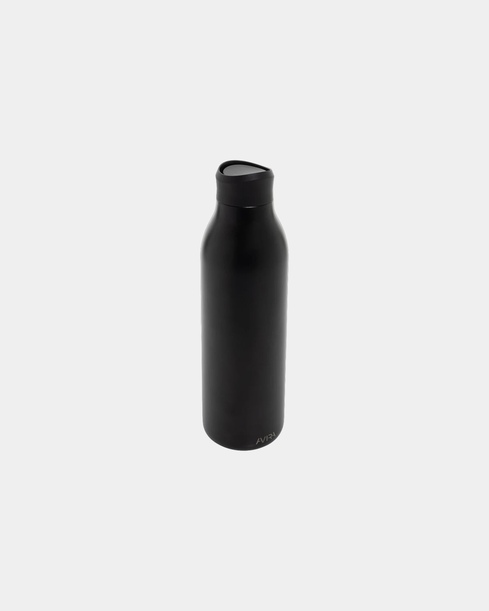 Trinkflasche recycelt Avira 600ml zum Personalisieren - Schwarz
