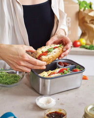 Lunchbox Edelstahl Black+Blum Large zum Personalisieren - 7