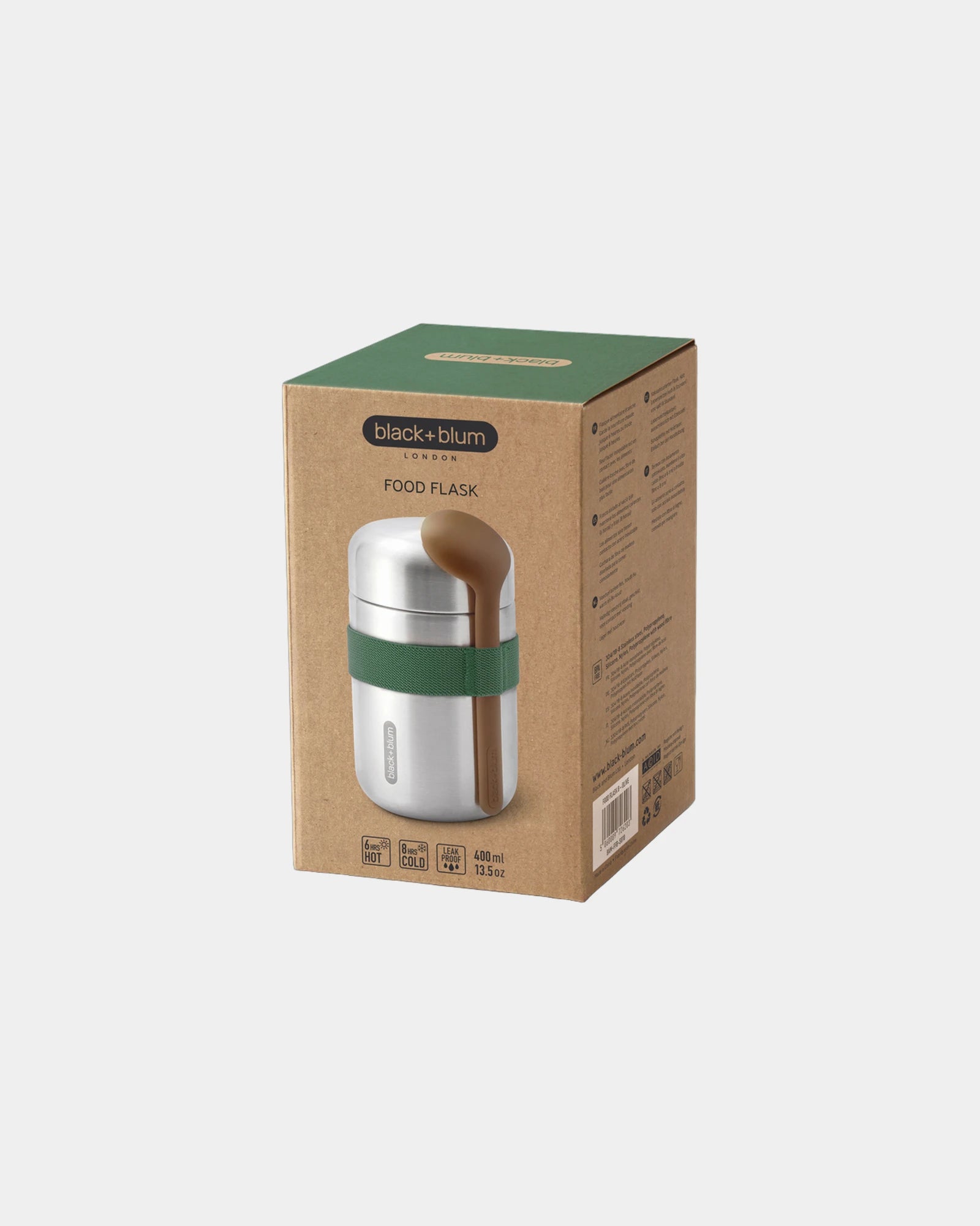 Lebensmittelbehälter Edelstahl 400ml Black + Blum zum Personalisieren - 9