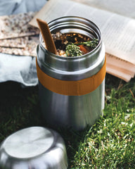 Lebensmittelbehälter Edelstahl 400ml Black + Blum zum Personalisieren - 5