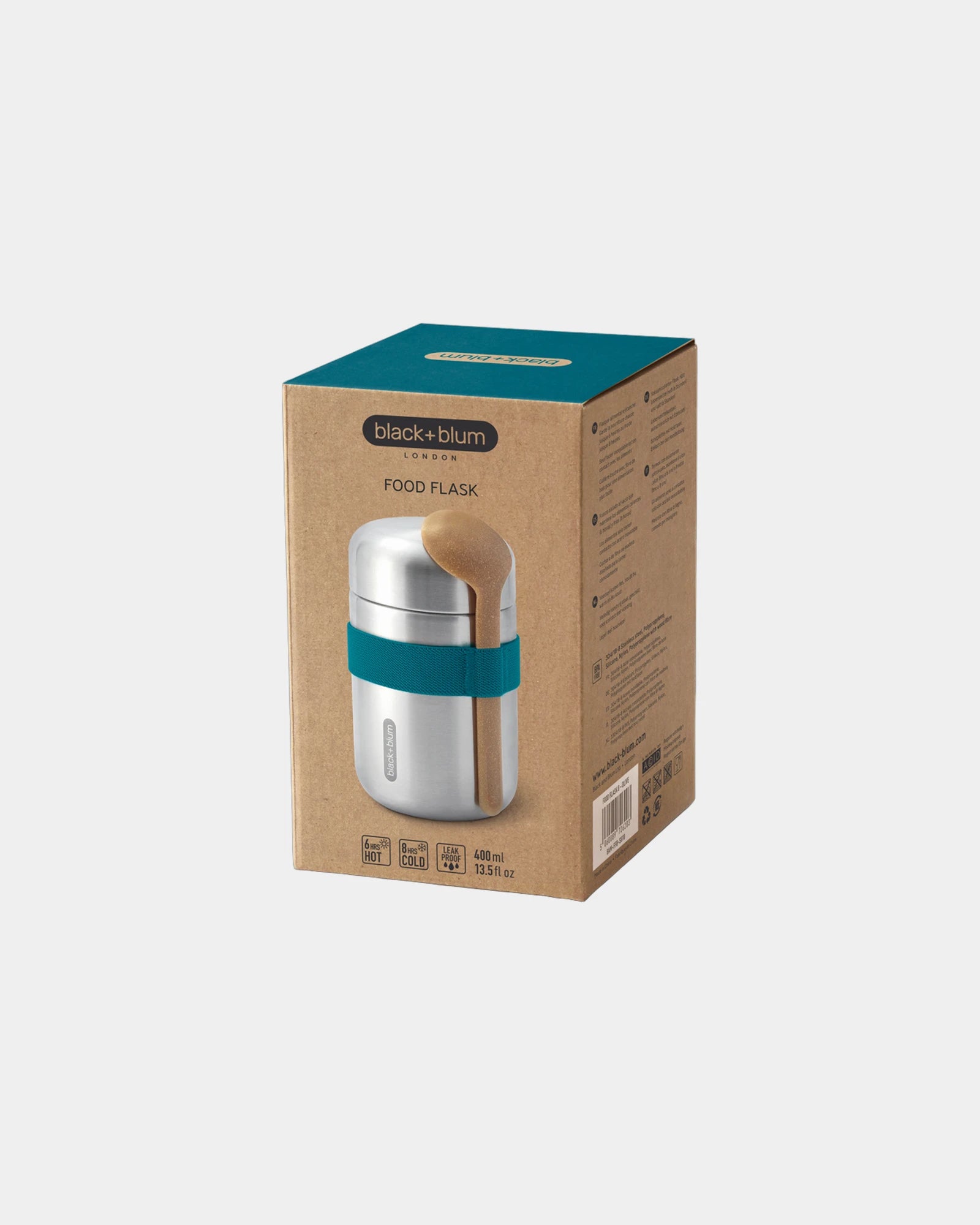 Lebensmittelbehälter Edelstahl 400ml Black + Blum zum Personalisieren - 17