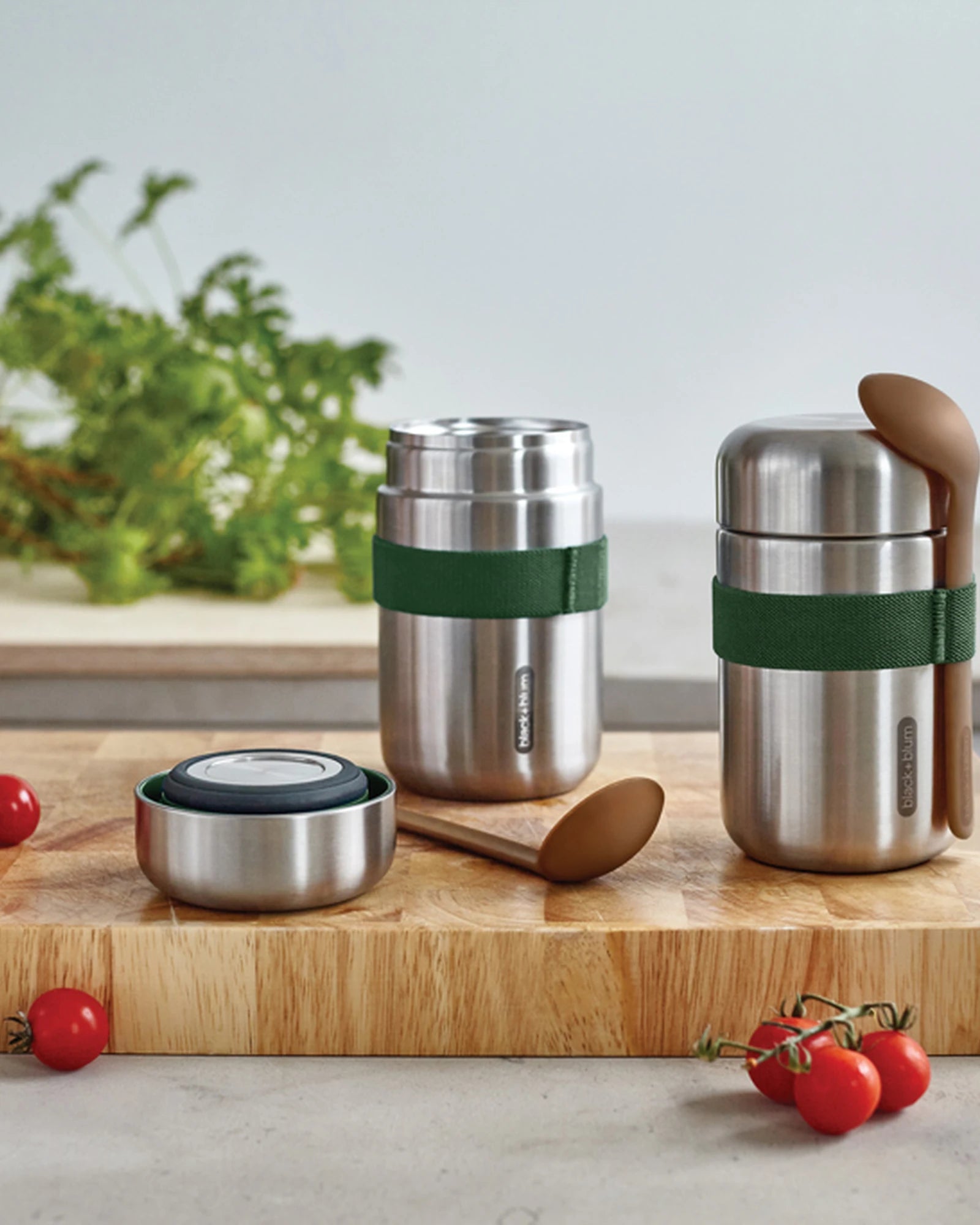 Lebensmittelbehälter Edelstahl 400ml Black + Blum zum Personalisieren - 12