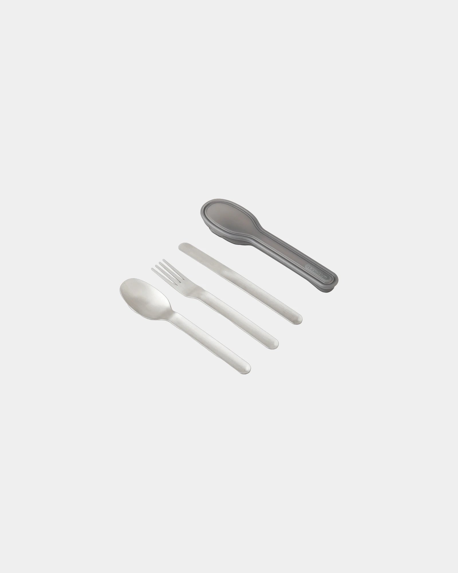 Set von Besteck Edelstahl Black + Blum zum Personalisieren - Silber
