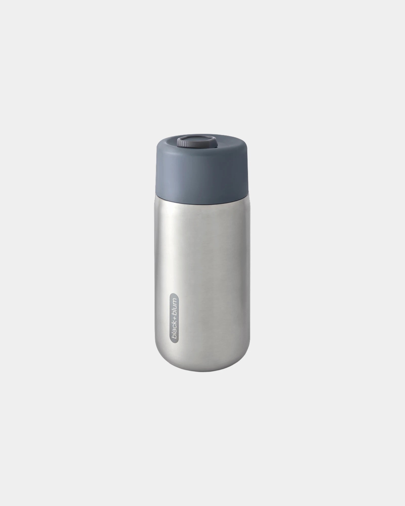 Reisebecher Edelstahl Black + Blum 340ml zum Personalisieren - Grau