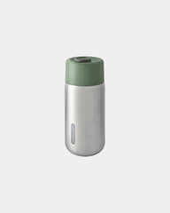 Reisebecher Edelstahl Black + Blum 340ml zum Personalisieren - Olivengrün