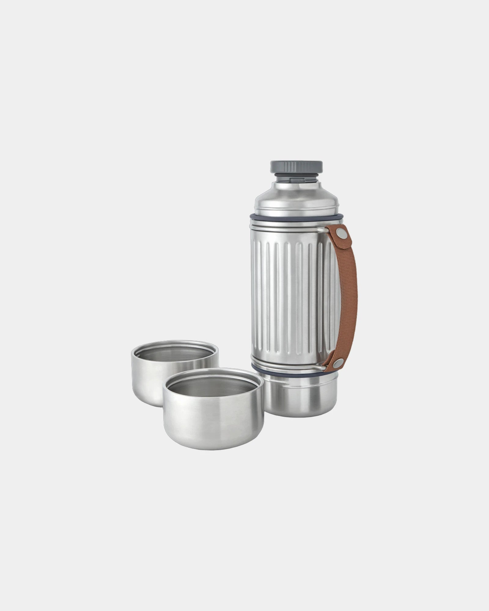Isolierflasche Edelstahl Black+Blum Explorer Duo zum Personalisieren - Grau