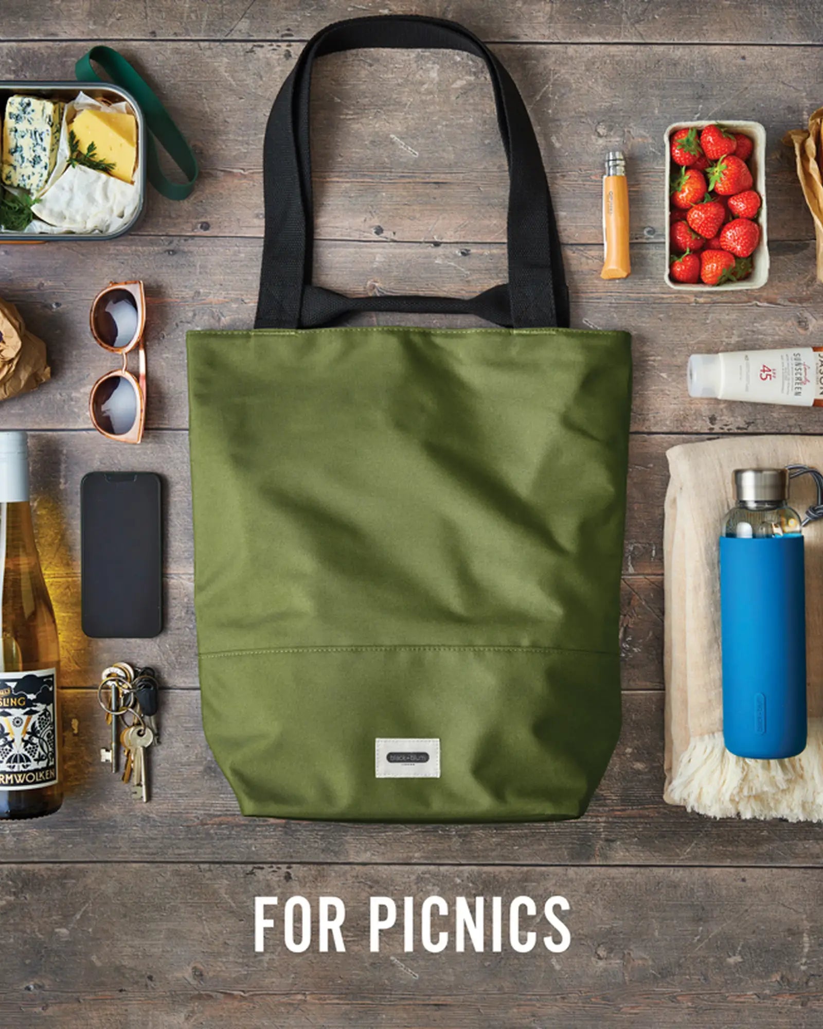 Isoliertasche rPET Black + Blum 16 Liter zum Personalisieren - 38
