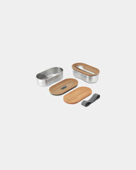 Bento-Box Edelstahl Black + Blum 1L zum Personalisieren - 3