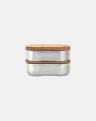 Bento-Box Edelstahl Black + Blum 1L zum Personalisieren - 6