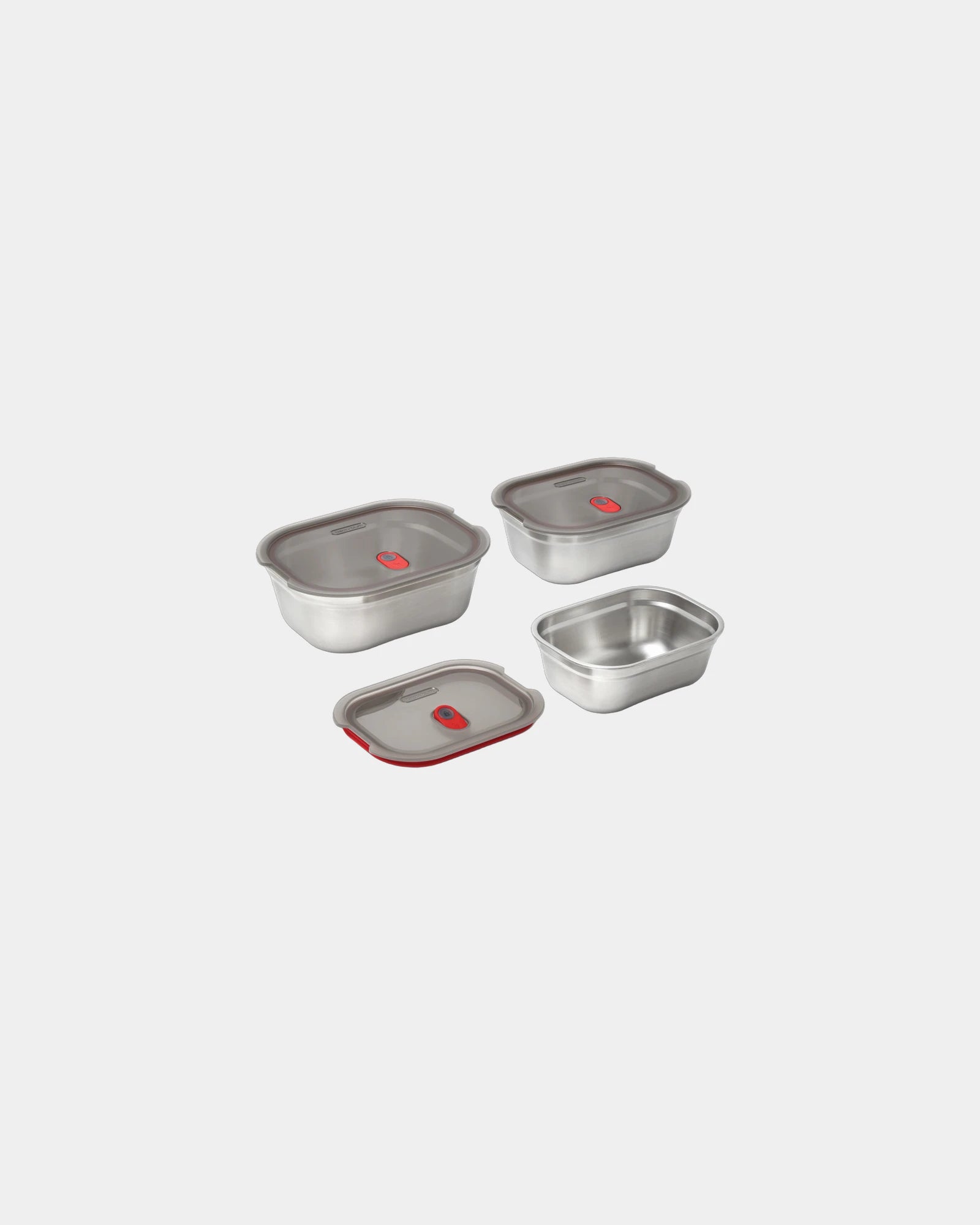 Set von 3 Edelstahl-Mahlzeitboxen Black+Blum zum Personalisieren - 3