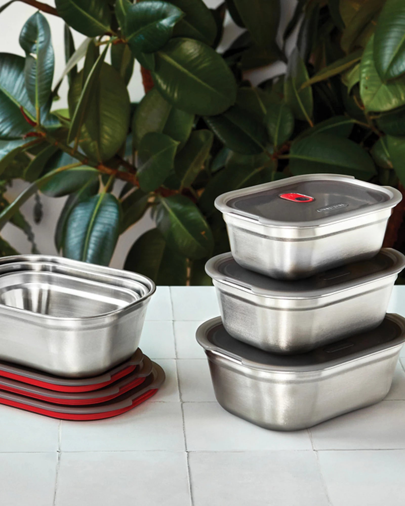 Set von 3 Edelstahl-Mahlzeitboxen Black+Blum zum Personalisieren - 8