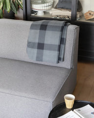Plaid Polyester antrazit oder weiß zum Personalisieren - 3