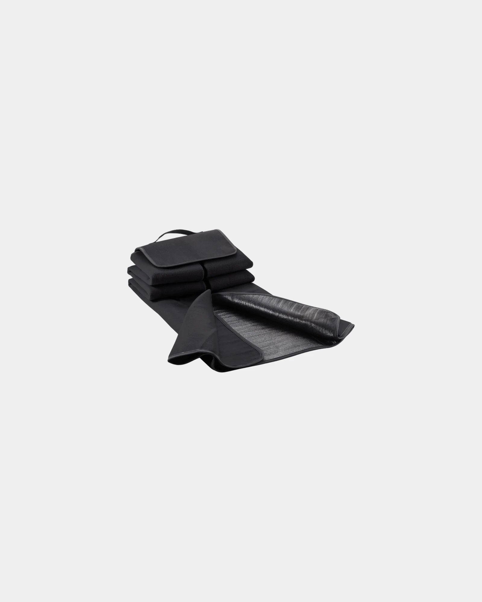 Picknickdecke Polyester PEVA 130 x 145 cm zum Personalisieren - Schwarz