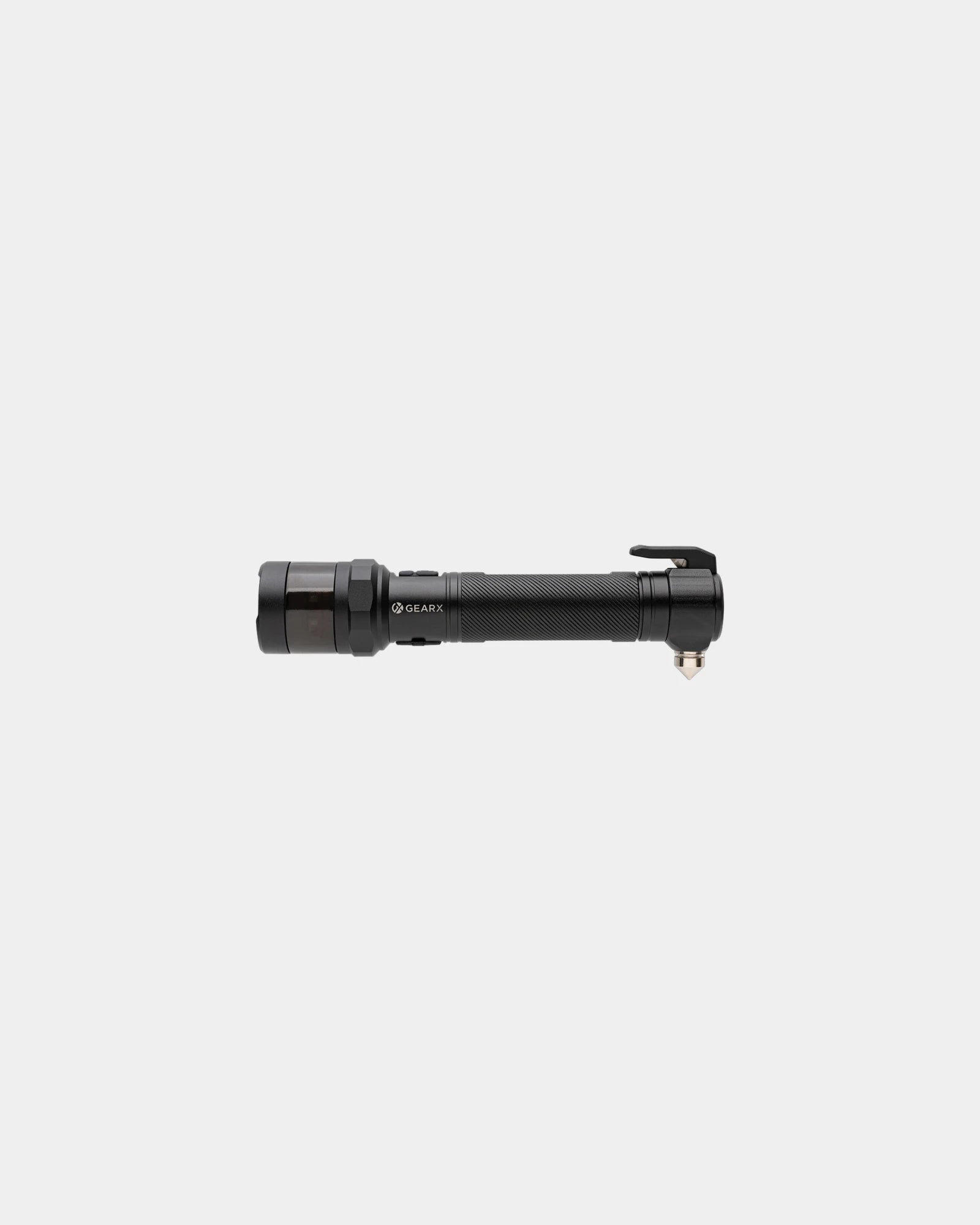 Taschenlampe Aluminium recycelt GearX zum Personalisieren - Schwarz
