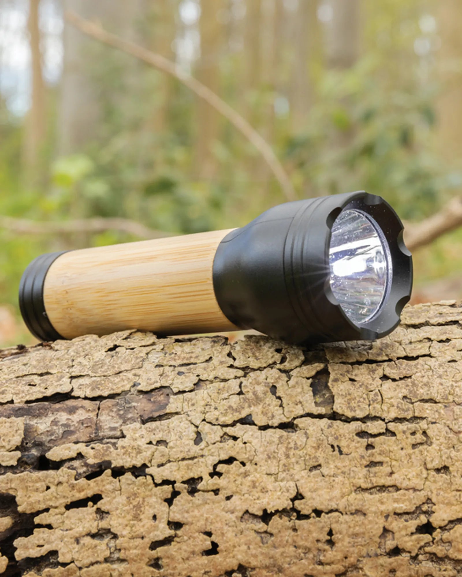 Lampe 1W recycelt ABS und FSC® Bambus zum Personalisieren - 5