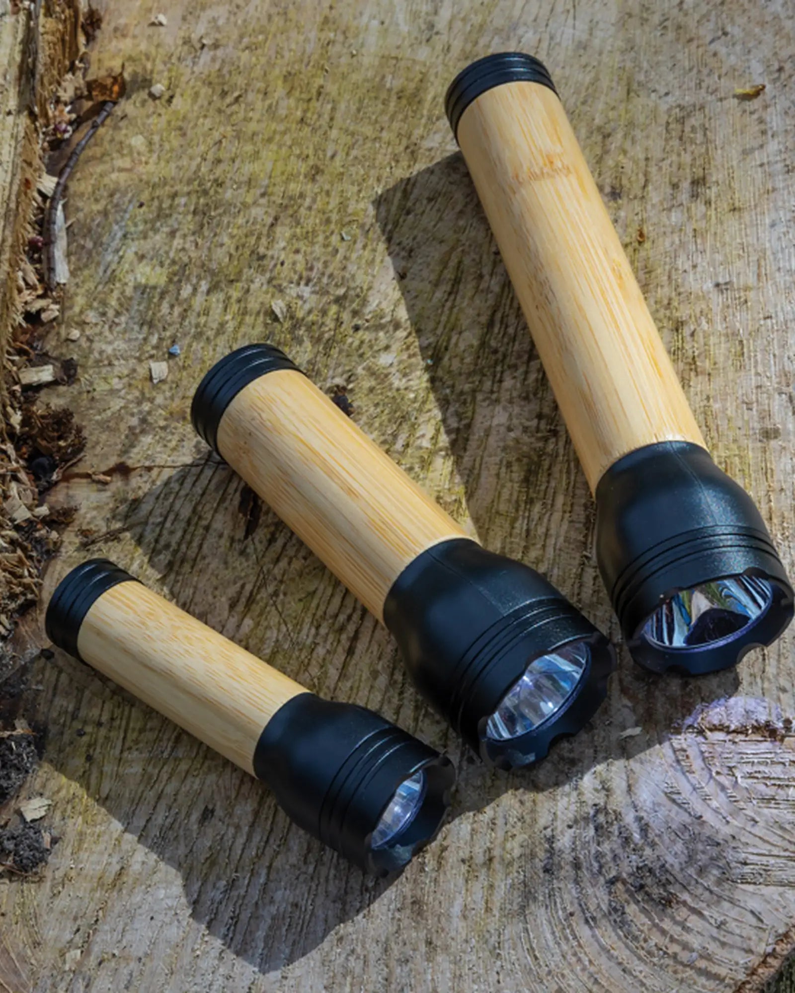 Lampe 1W recycelt ABS und FSC® Bambus zum Personalisieren - 7