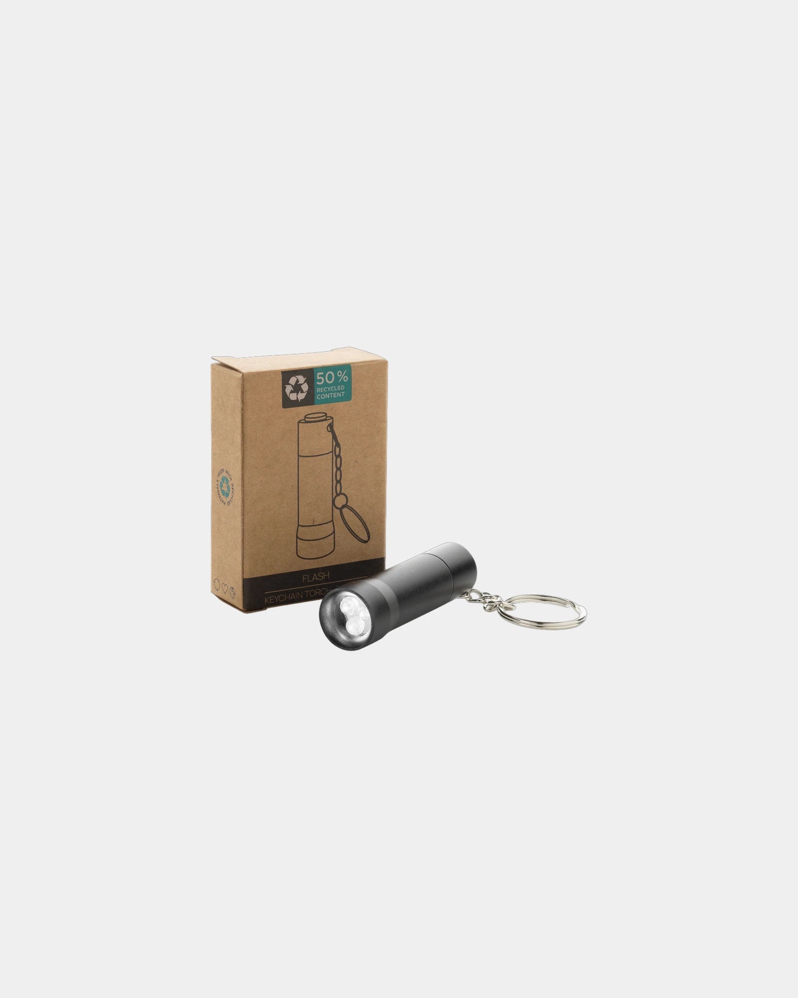 Schlüsselanhänger Aluminium recycelt RCS Flash zum Personalisieren - 3