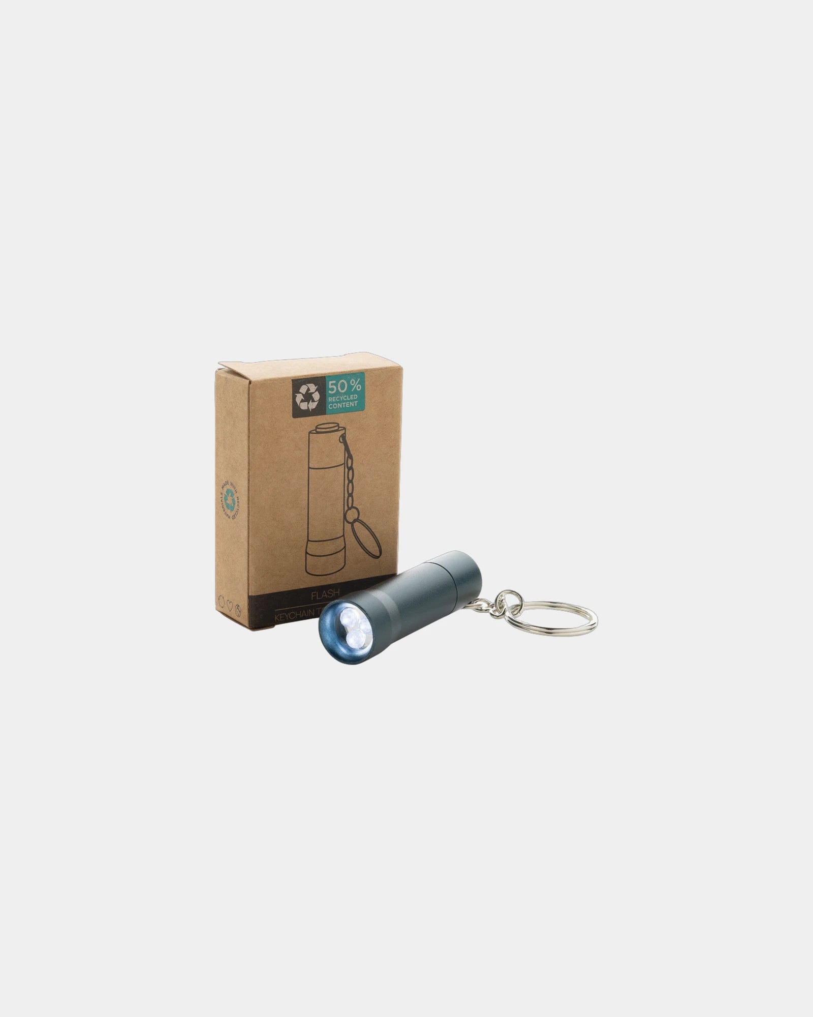 Schlüsselanhänger Aluminium recycelt RCS Flash zum Personalisieren - 13