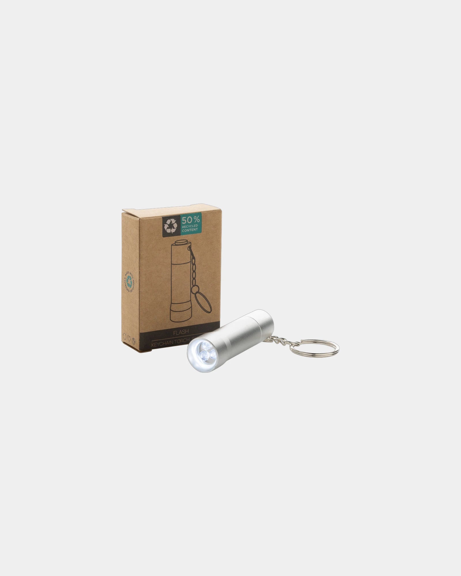Schlüsselanhänger Aluminium recycelt RCS Flash zum Personalisieren - 8
