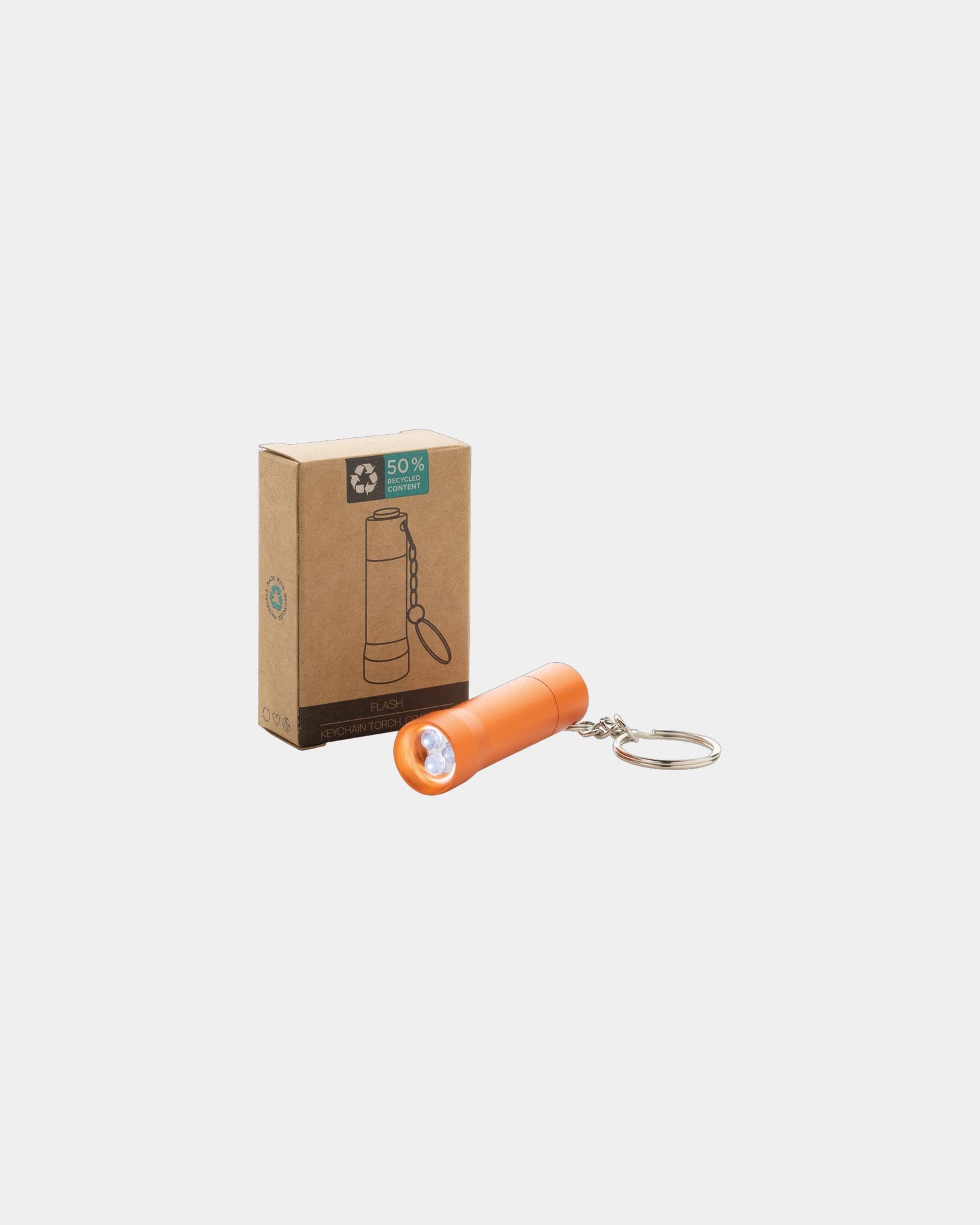 Schlüsselanhänger Aluminium recycelt RCS Flash zum Personalisieren - 23