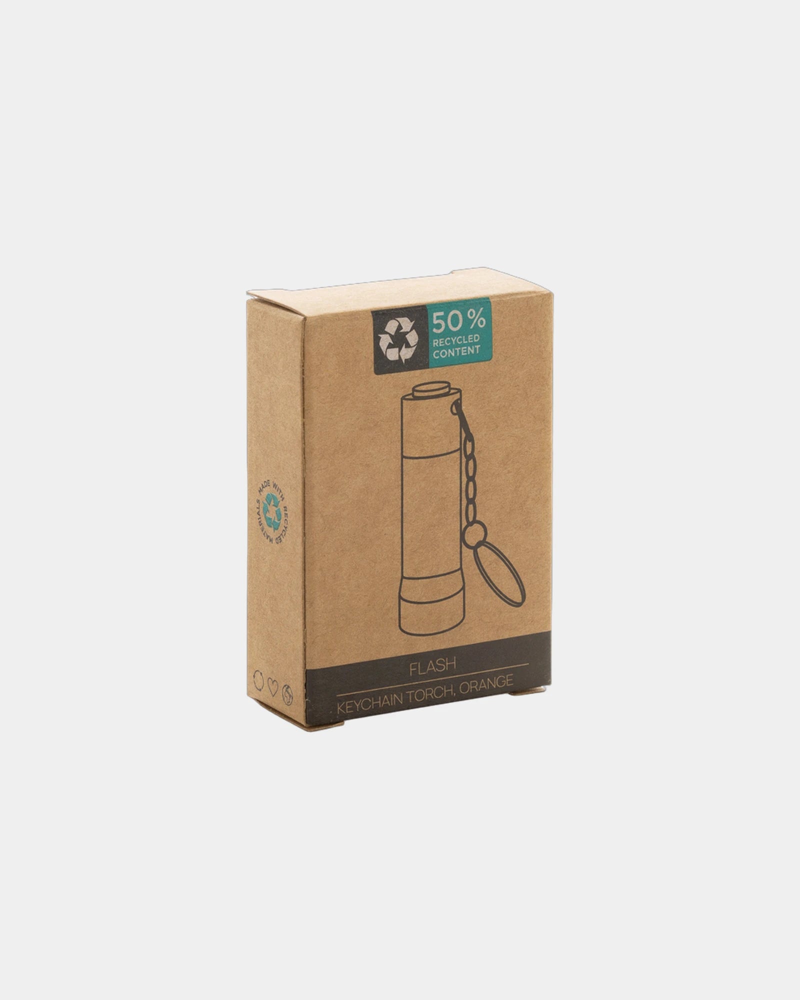Schlüsselanhänger Aluminium recycelt RCS Flash zum Personalisieren - 24