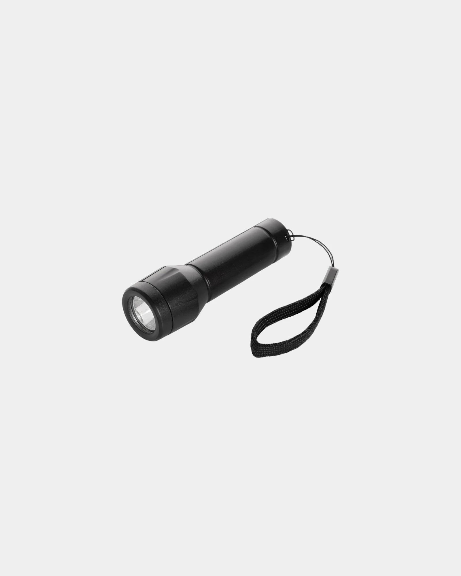 Taschenlampe mit USB aus recyceltem Kunststoff zum Personalisieren - Schwarz
