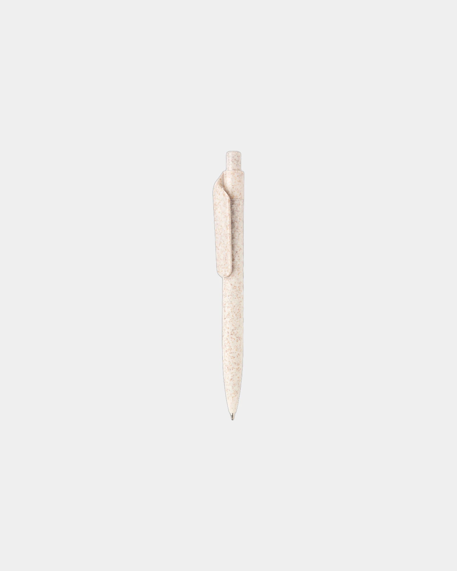 Stift aus Weizenstroh zum Personalisieren - Weiß
