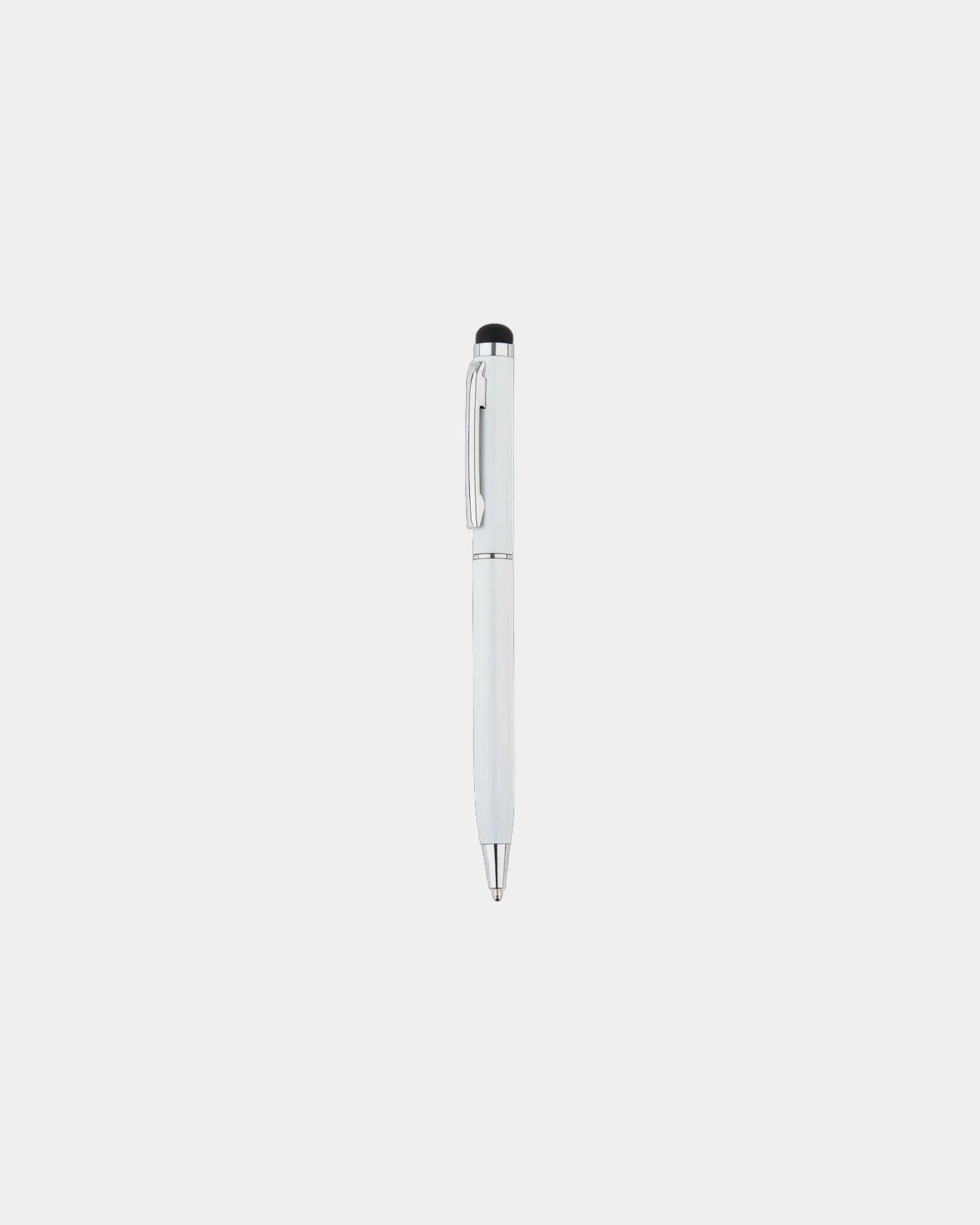 Stift Aluminium schwarz oder weiß zum Personalisieren - Weiß