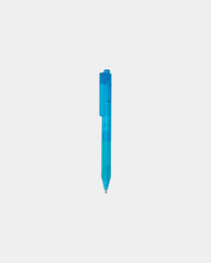 Kugelschreiber Kunststoff mit Silikon-Griff zum Personalisieren - Hellblau