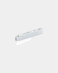 Faltmaßband 1m aus Fiberglas personalisierbar zum Personalisieren - Weiß