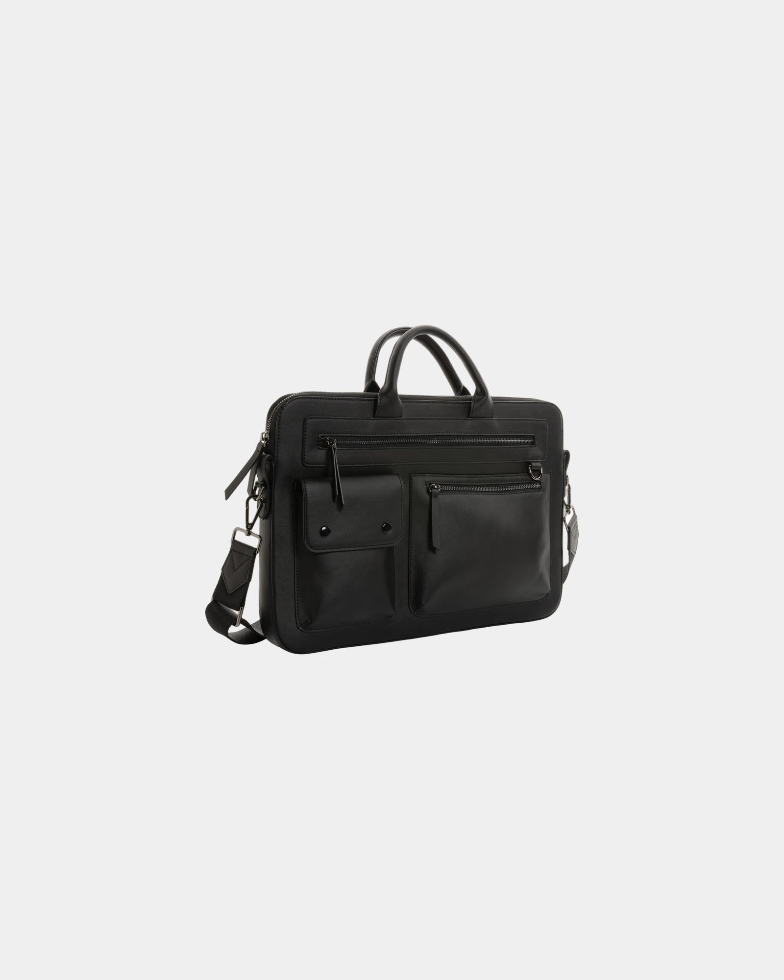 Sacoche Computer PU recycelt 14" zum Personalisieren - Schwarz