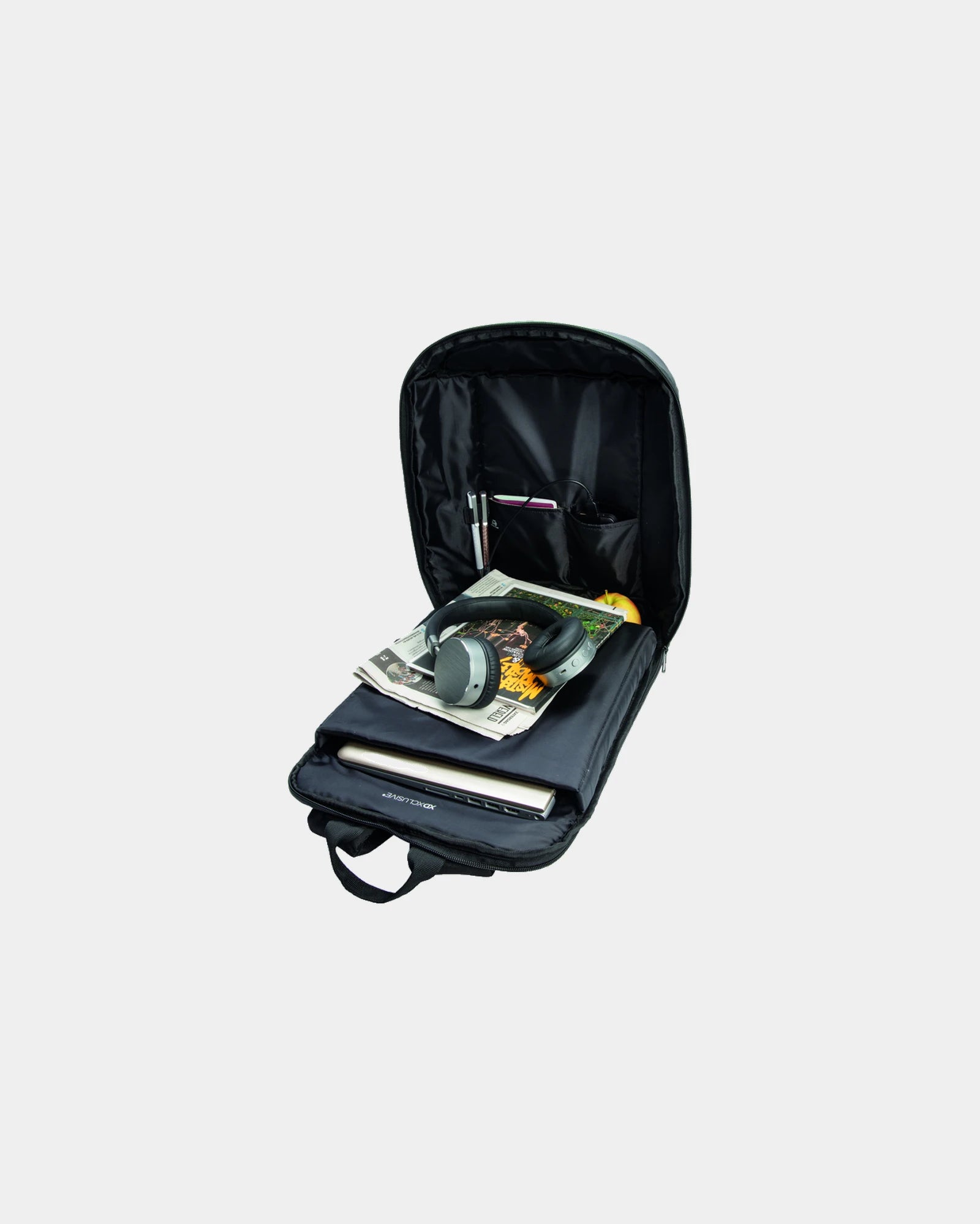 Rucksack Polyester schwarz Madrid zum Personalisieren