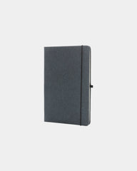Notizbuch A5 recyceltes Leder GRS zum Personalisieren - Grau