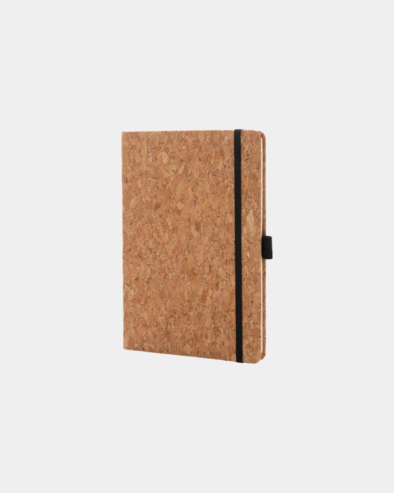 Notizbuch A5 aus Kork mit elastischem Verschluss zum Personalisieren - Braun