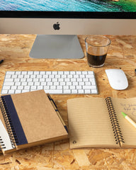Notizbuch recycelt mit Stift zum Personalisieren - 4
