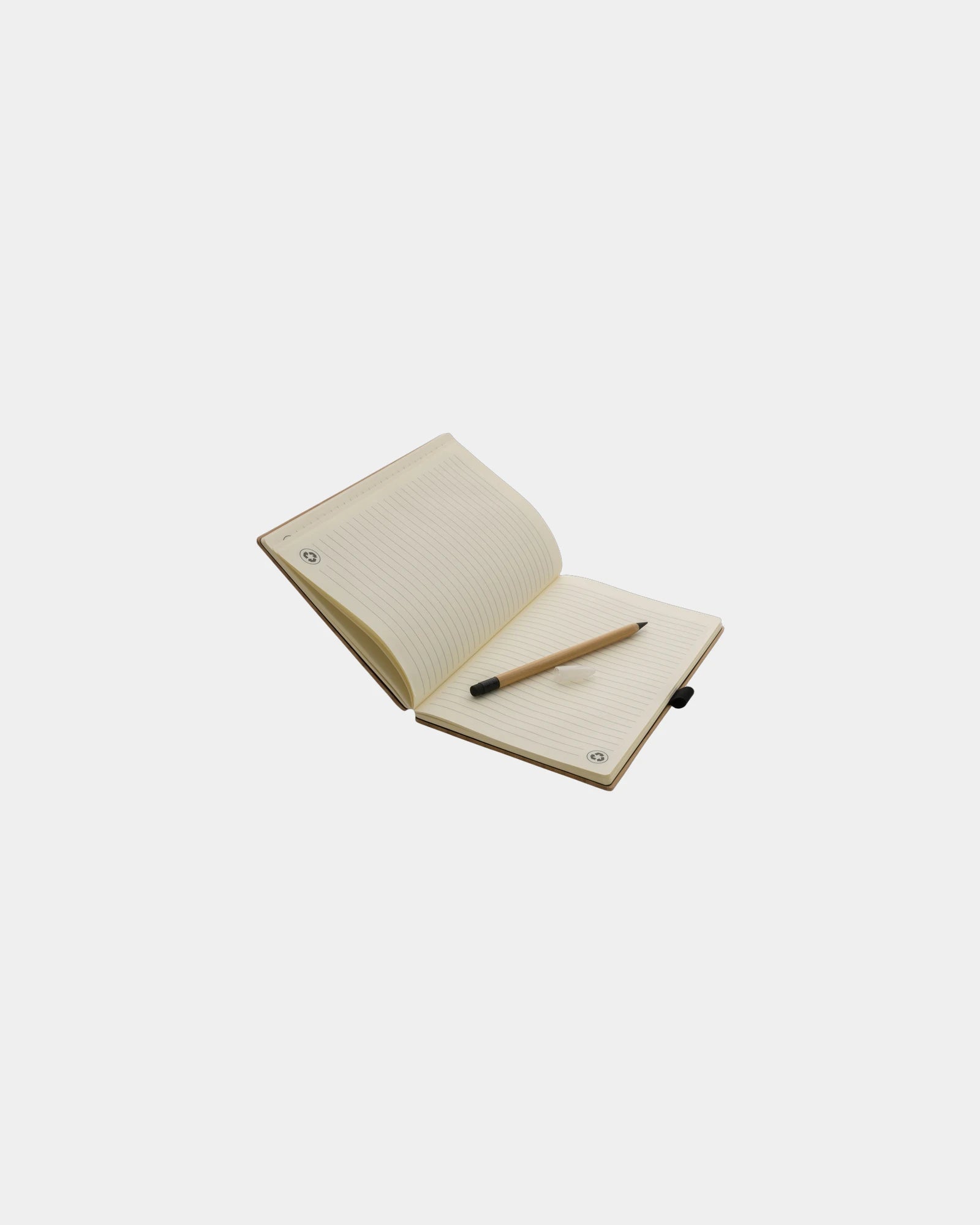 Notizbuch FSC® Bambus Set mit Bleistift zum Personalisieren - 2