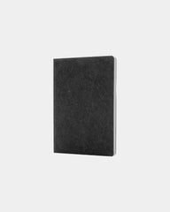 Notizbuch recycelt GRS grau 21 x 14,2 cm zum Personalisieren - Schwarz