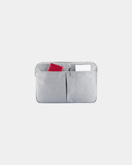Pochette Polyester 15" grau zum Personalisieren - 3