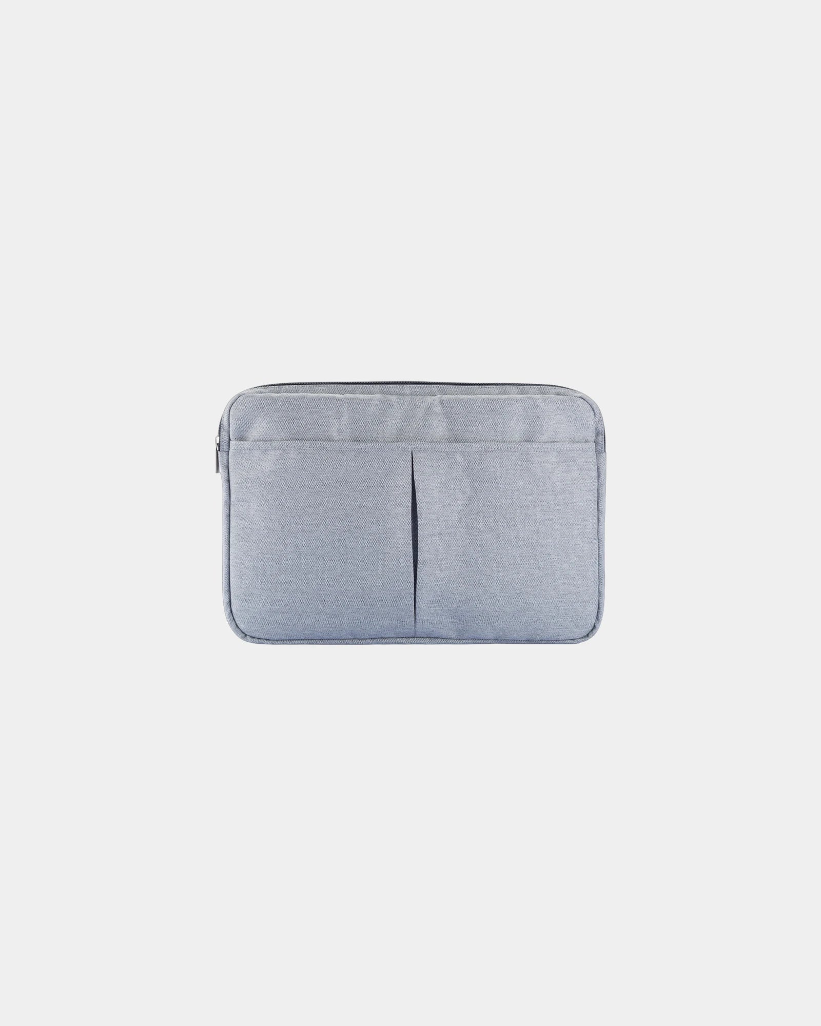 Pochette Polyester 15" grau zum Personalisieren - 2