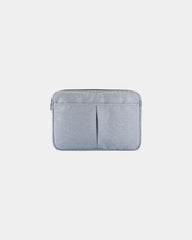 Pochette Polyester 15" grau zum Personalisieren - 2