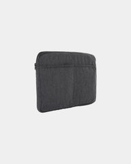 Pochette für Laptop 15,6" aus recycelter Baumwolle zum Personalisieren - Anthrazit