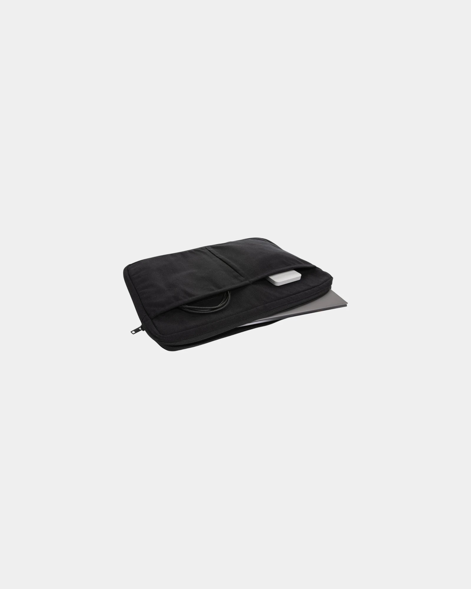 Pochette für Laptop 15,6" aus recycelter Baumwolle zum Personalisieren - 1