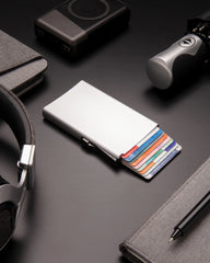 Kartenhalter Aluminium RFID-Schutz zum Personalisieren - 12