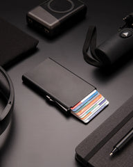 Kartenhalter Aluminium RFID-Schutz zum Personalisieren - 6