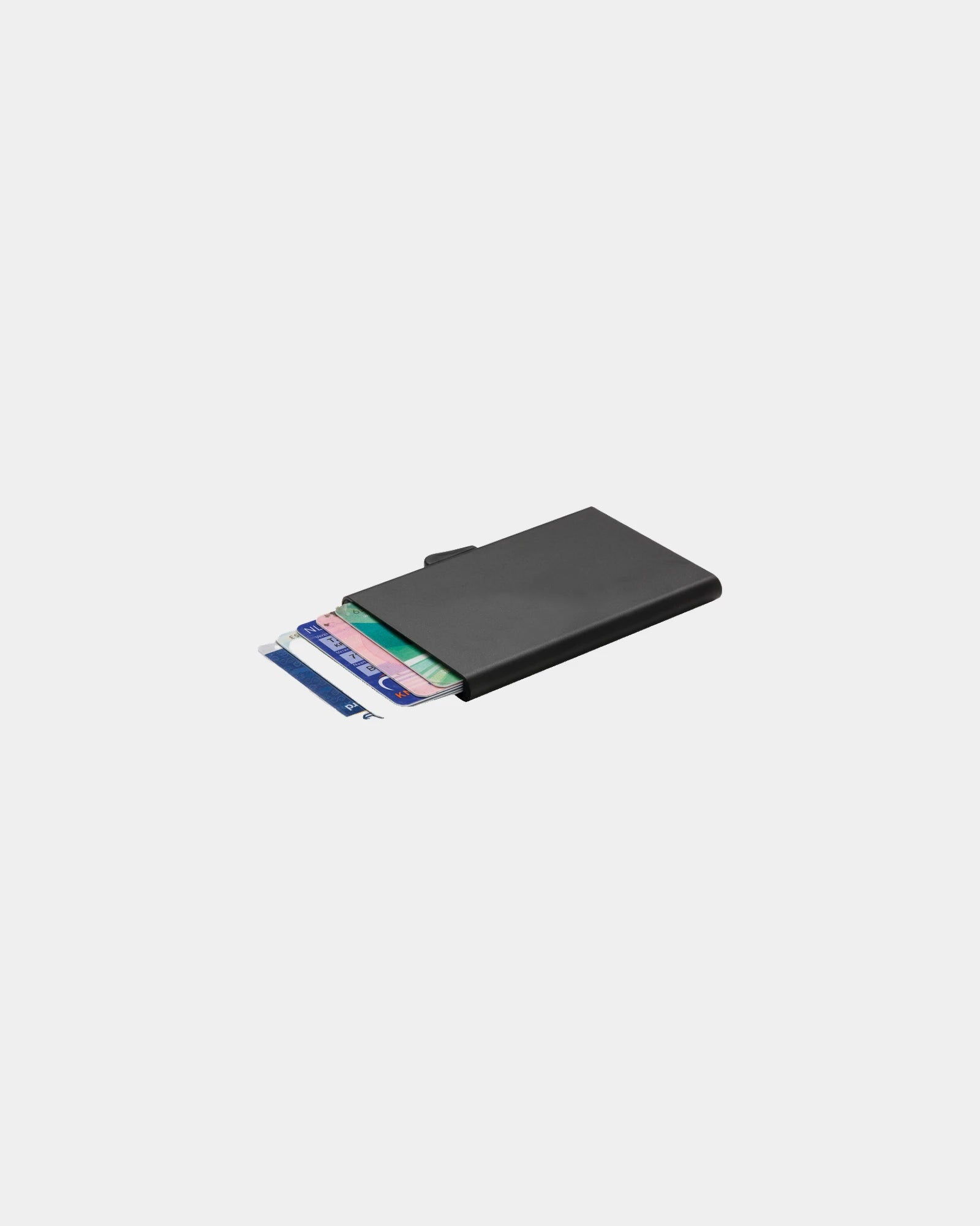 Kartenetui Aluminium C-Secure zum Personalisieren - Schwarz