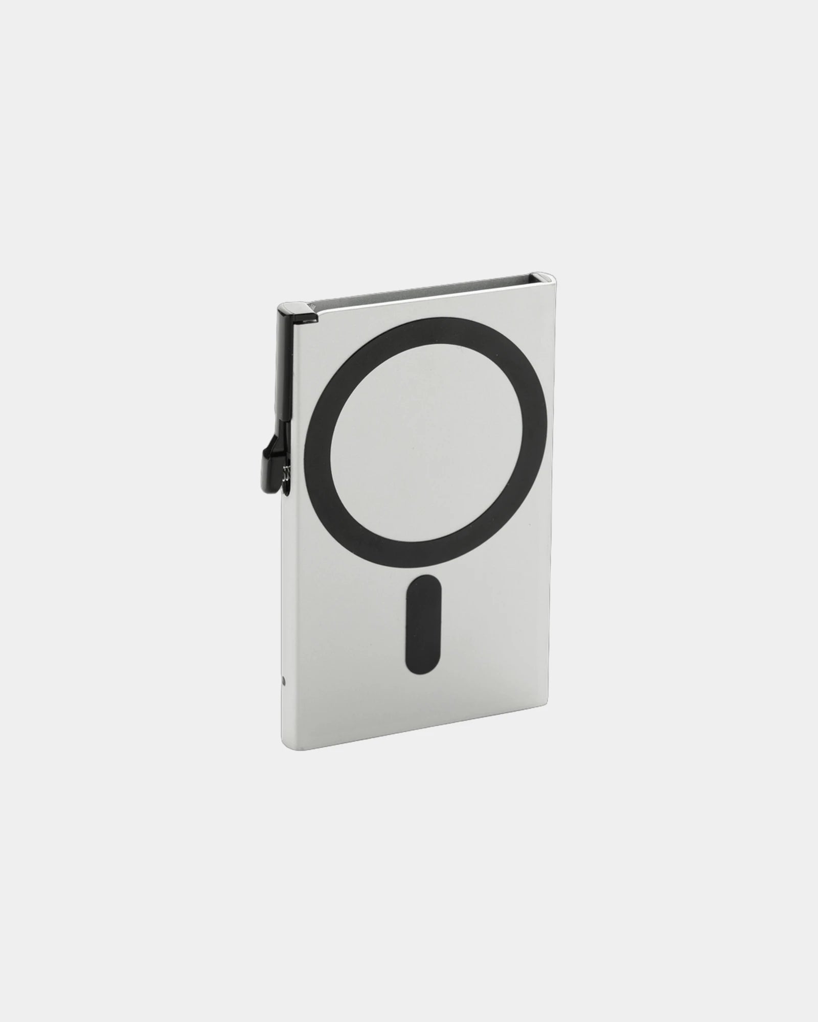 Kartenetui Aluminium Magnetisch zum Personalisieren - Silber
