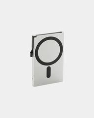 Kartenetui Aluminium Magnetisch zum Personalisieren - Silber